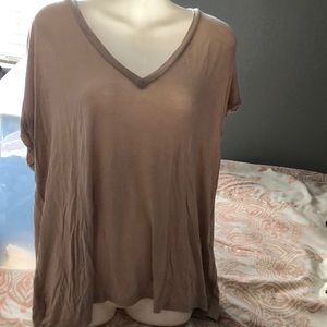 Forever 21 Tan V Neck